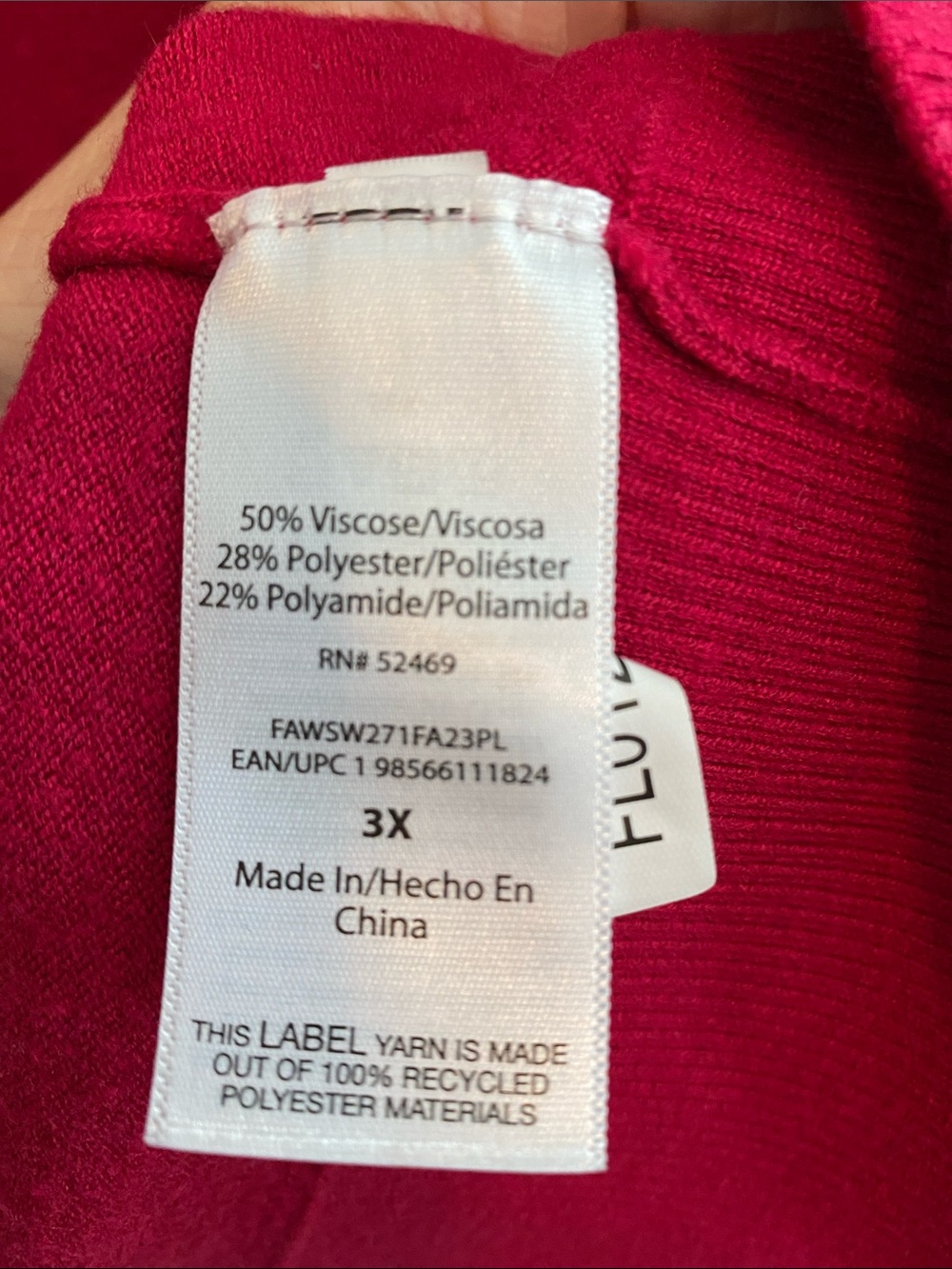 Free Assembly Scoop Neck Sweater - Raspberry - Picture 4 of 5